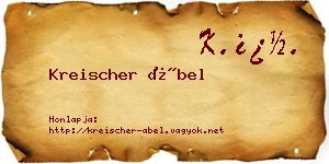 Kreischer Ábel névjegykártya